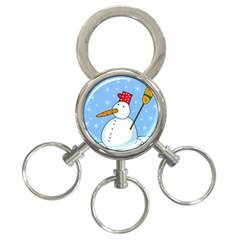 Snowman 3-ring Key Chains by Valentinaart