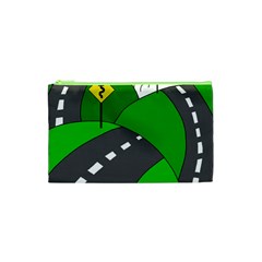 Hit The Road Cosmetic Bag (xs) by Valentinaart