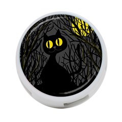 Black Cat - Halloween 4-port Usb Hub (one Side)