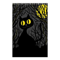 Black Cat - Halloween Shower Curtain 48  X 72  (small) 