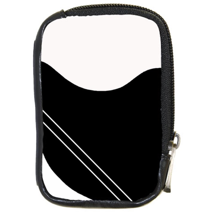 White and black abstraction Compact Camera Cases