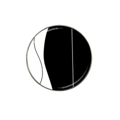 White And Black 2 Hat Clip Ball Marker (4 Pack) by Valentinaart