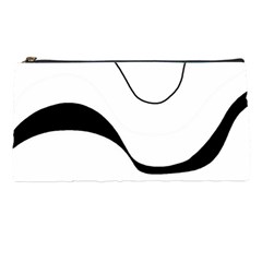 Waves - Black And White Pencil Cases by Valentinaart