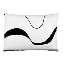 Waves - Black And White Pillow Case (two Sides) by Valentinaart