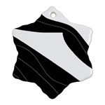 White and black decorative design Ornament (Snowflake)  Front