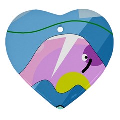 Under The Sea Ornament (heart)  by Valentinaart