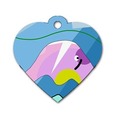 Under The Sea Dog Tag Heart (one Side) by Valentinaart