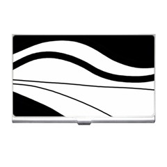 White And Black Harmony Business Card Holders by Valentinaart