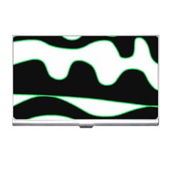 Green, White And Black Business Card Holders by Valentinaart