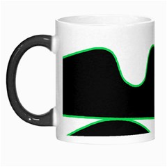 Green, White And Black Morph Mugs by Valentinaart