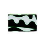 Green, white and black Cosmetic Bag (XS) Front