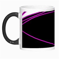 Purple, White And Black Lines Morph Mugs by Valentinaart