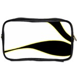 Yellow, black and white Toiletries Bags 2-Side Front