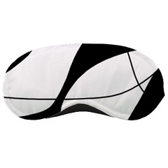 White And Black Shadow Sleeping Masks by Valentinaart