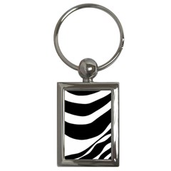 White Or Black Key Chains (rectangle)  by Valentinaart