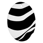 White or black Oval Ornament (Two Sides) Back