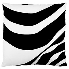 White Or Black Standard Flano Cushion Case (one Side) by Valentinaart