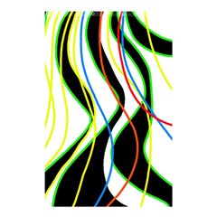 Colorful Lines - Abstract Art Shower Curtain 48  X 72  (small)  by Valentinaart