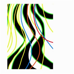 Colorful Lines - Abstract Art Large Garden Flag (two Sides) by Valentinaart