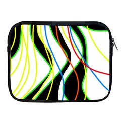 Colorful Lines - Abstract Art Apple Ipad 2/3/4 Zipper Cases by Valentinaart