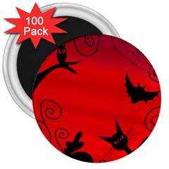 Halloween landscape 3  Magnets (100 pack)