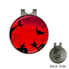 Halloween landscape Hat Clips with Golf Markers