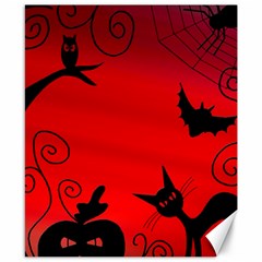 Halloween landscape Canvas 8  x 10 