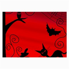 Halloween landscape Large Glasses Cloth (2-Side)