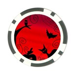 Halloween landscape Poker Chip Card Guards (10 pack)  Back