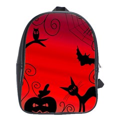 Halloween landscape School Bags(Large) 