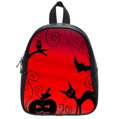 Halloween landscape School Bags (Small) 