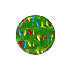 Parrots Flock Hat Clip Ball Marker (4 Pack) by Valentinaart