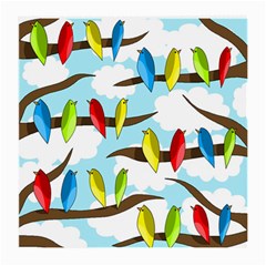 Parrots Flock Medium Glasses Cloth