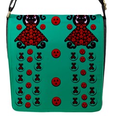 Dancing In Polka Dots Flap Messenger Bag (s)