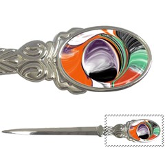 Abstract Orb In Orange, Purple, Green, And Black Letter Openers by digitaldivadesigns