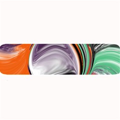 Abstract Orb In Orange, Purple, Green, And Black Large Bar Mats