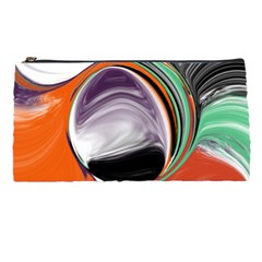 Abstract Orb In Orange, Purple, Green, And Black Pencil Cases