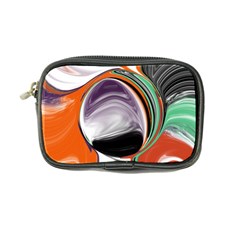 Abstract Orb In Orange, Purple, Green, And Black Coin Purse
