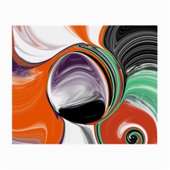 Abstract Orb In Orange, Purple, Green, And Black Small Glasses Cloth by digitaldivadesigns
