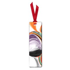 Abstract Orb In Orange, Purple, Green, And Black Small Book Marks