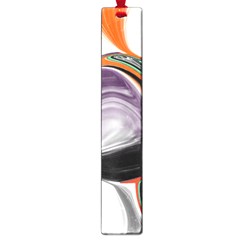Abstract Orb In Orange, Purple, Green, And Black Large Book Marks