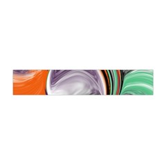 Abstract Orb In Orange, Purple, Green, And Black Flano Scarf (mini)