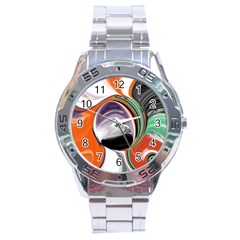 Abstract Orb Stainless Steel Analogue Watch by digitaldivadesigns