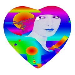 Abstract Color Dream Ornament (heart) 