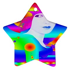 Abstract Color Dream Ornament (star) 