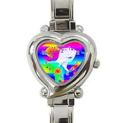 Abstract Color Dream Heart Italian Charm Watch