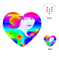 Abstract Color Dream Playing Cards (heart) 