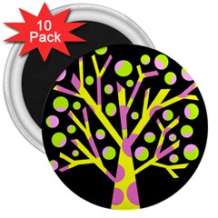 Simple Colorful Tree 3  Magnets (10 Pack)  by Valentinaart