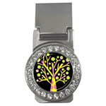 Simple colorful tree Money Clips (CZ)  Front