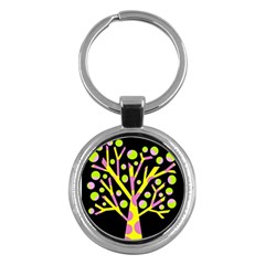 Simple Colorful Tree Key Chains (round)  by Valentinaart